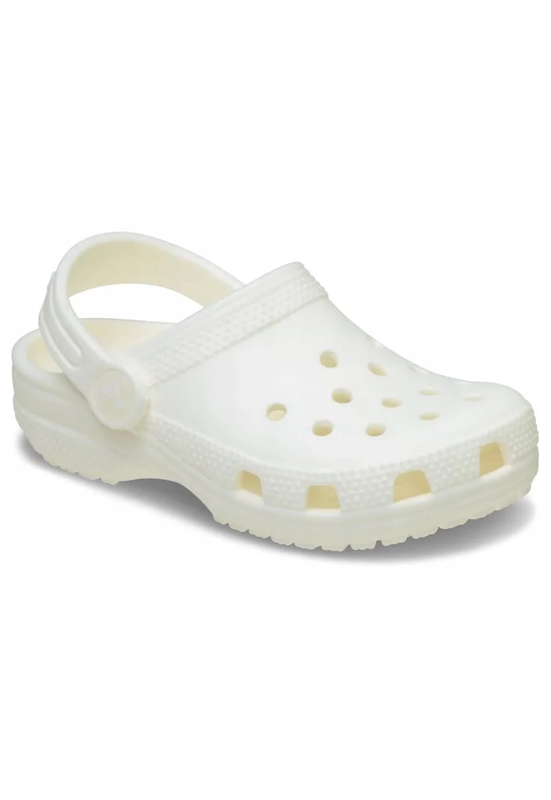 Saboti Copii Spuma Croslite, Classic Kids Glow 211679 Clog, Alb, Crem