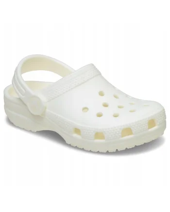 Saboti Copii Spuma Croslite, Classic Kids Glow 211679 Clog, Alb, Crem