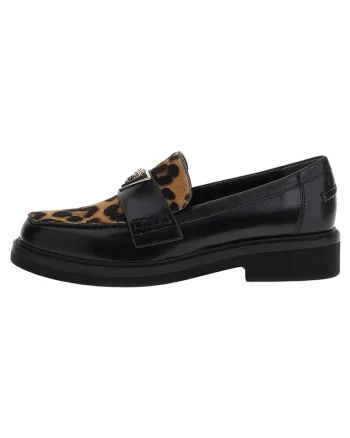 Pantofi loafer din piele cu animal print Lordsy,