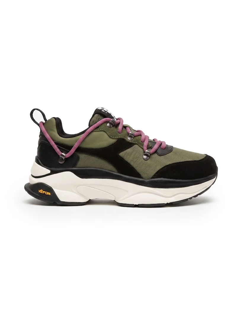 Tenisi dama  Terrena, kaki, piele intoarsa si textil, talpa Vibram,