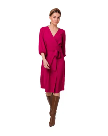 Stil Rochie mini de dama Outak S340 pruna, Roz