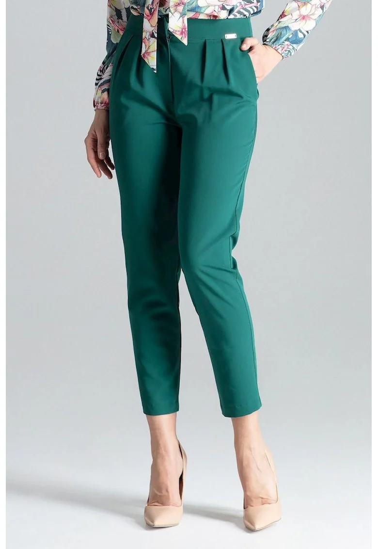 Pantaloni eleganti de dama Gilcrest L028 verde, Verde