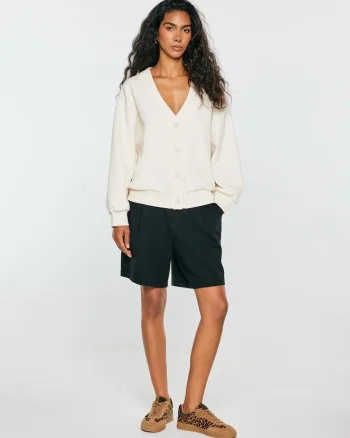 Cardigan lejer din amestec de bumbac organic Elisa