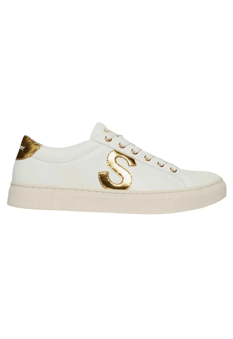 Pantofi sport cu profil jos, din piele ecologica,