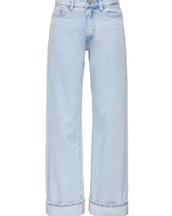 Blugi dama,  Albastru deschis, 100% bumbac