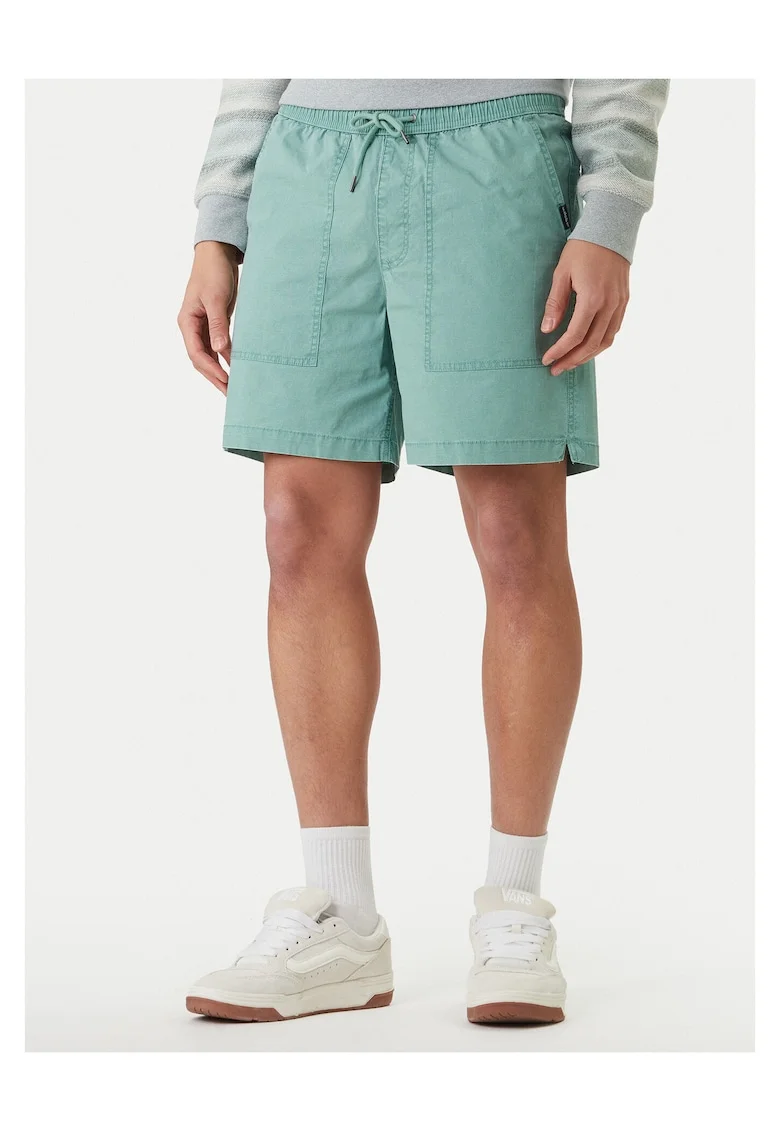 Pantaloni scurti barbati,  bumbac, fermoar, verde