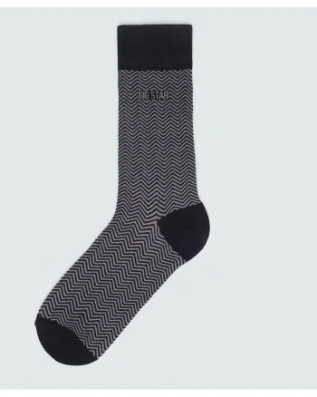 Sosete lungi cu model geometric Henri