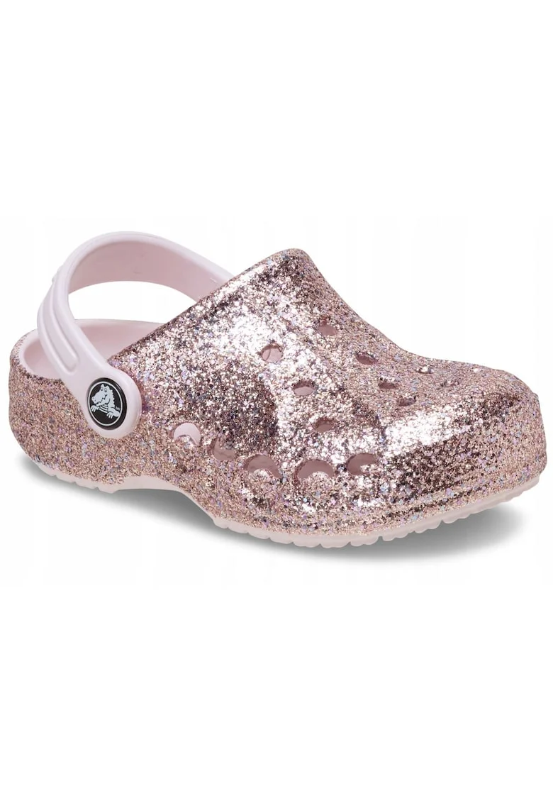Saboti copii unisex Baya Mixed Glitter Clog Roz paldwqfwq, Roz metalizat