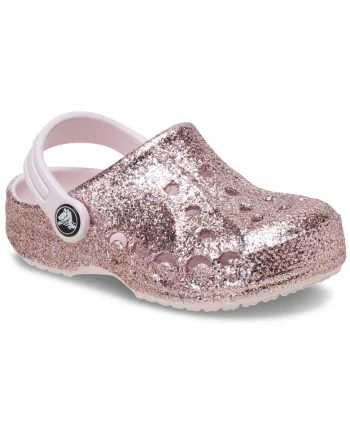 Saboti copii unisex Baya Mixed Glitter Clog Roz paldwqfwq, Roz metalizat