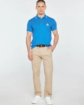 Tricou polo cu detaliu brodat