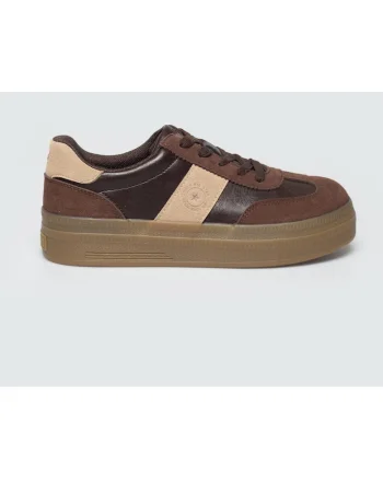 Pantofi sport wedge din piele ecologica,