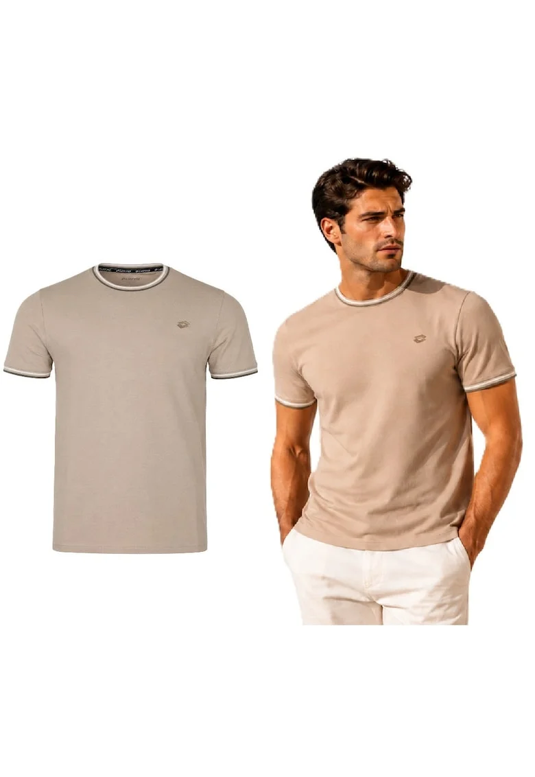 Tricou cu detaliu logo brodat