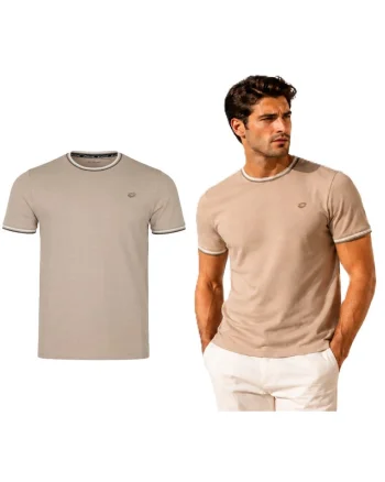 Tricou cu detaliu logo brodat