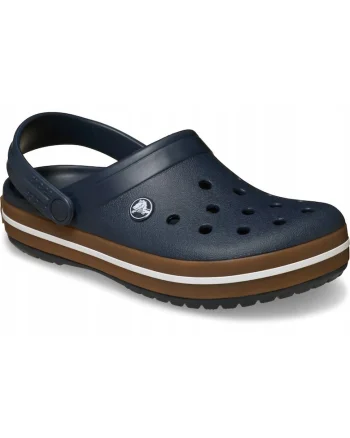Saboti  Crocband Gum Clog, negru, Bleumarin inchis