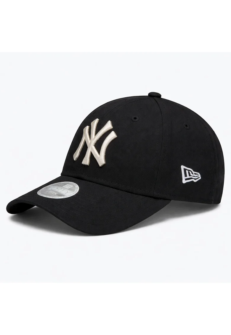 Sapca dama din bumbac cu logo  Metallic Logo negru, Negru