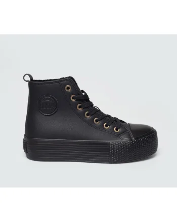Tenisi flatform inalti, din piele ecologica