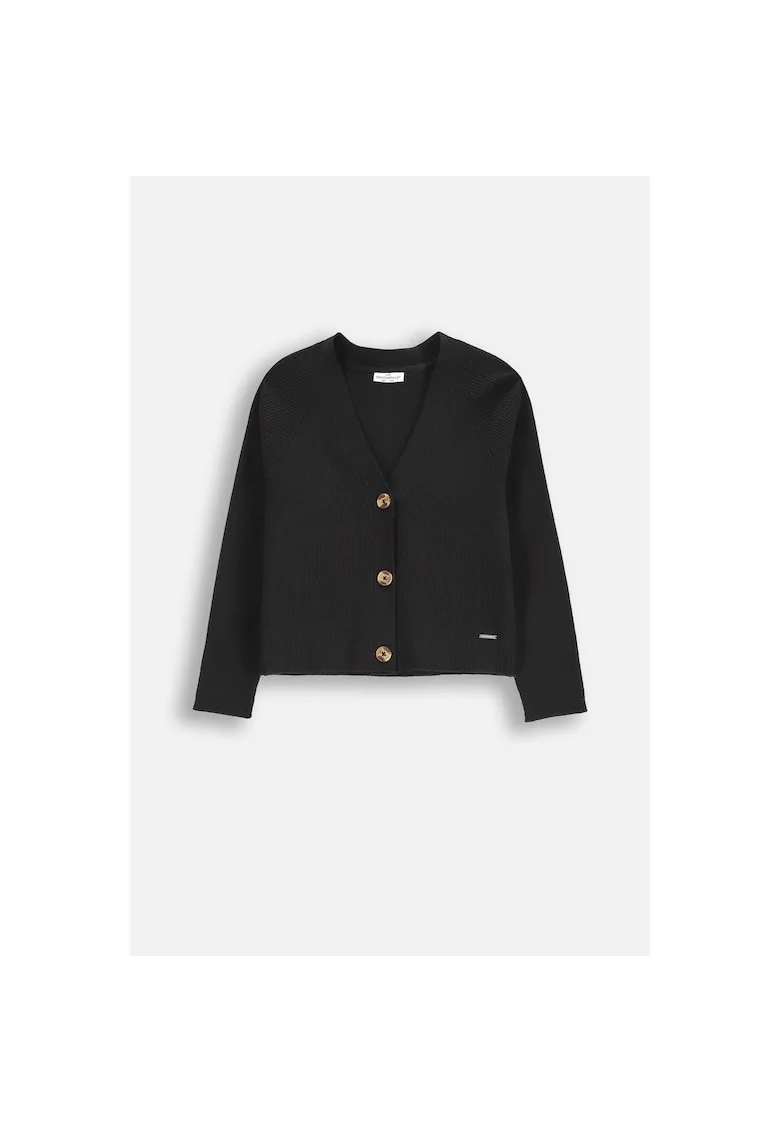 Cardigan striat cu nasturi