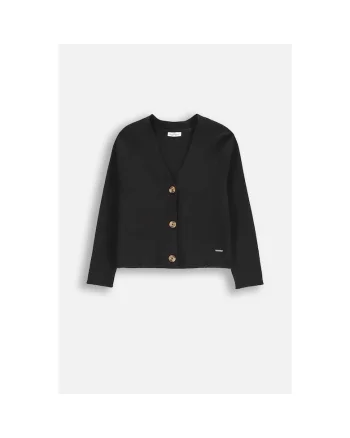 Cardigan striat cu nasturi