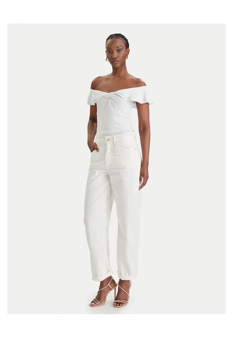 Bluza dama,  alb, 55% bumbac, 39% poliester