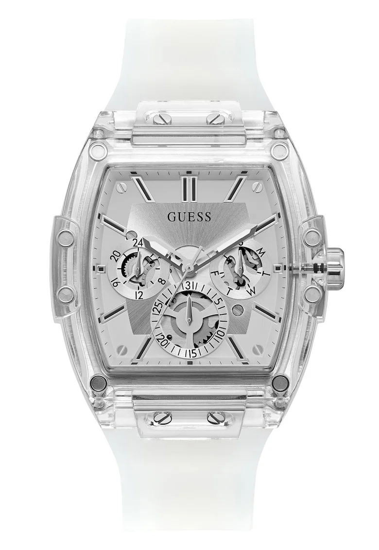 Ceas quartz dreptunghiular, Alb