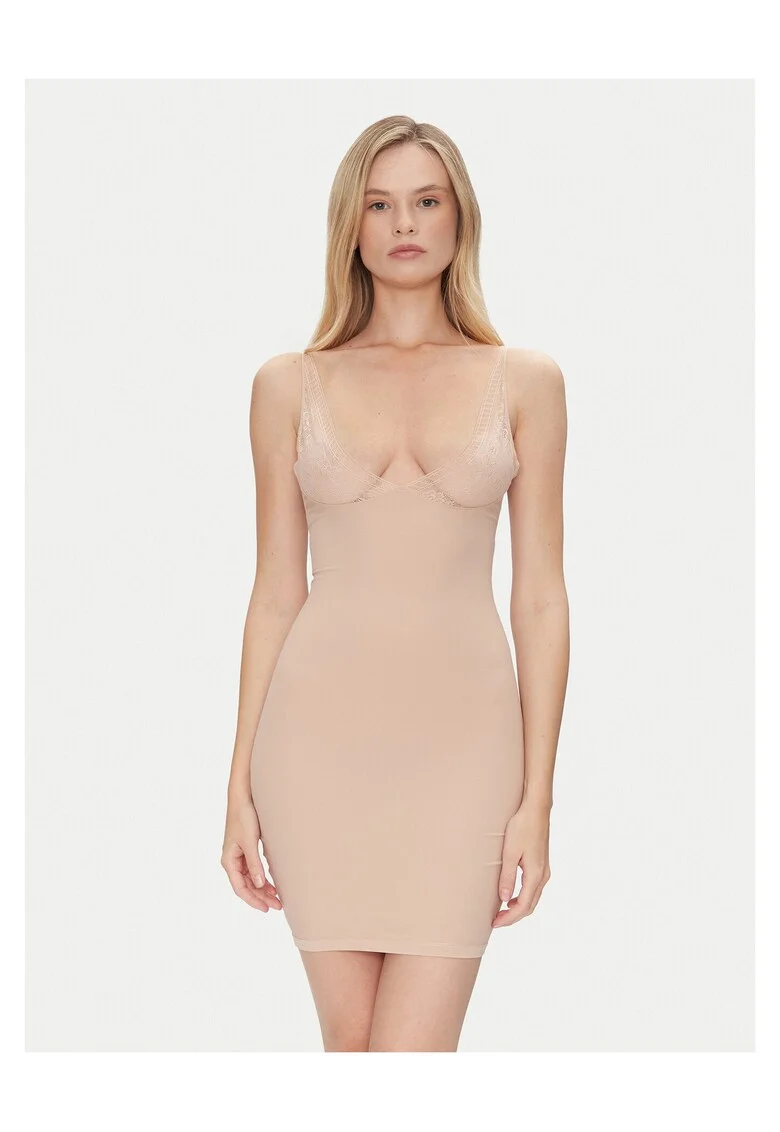 Rochie modelatoare  bej, elastica