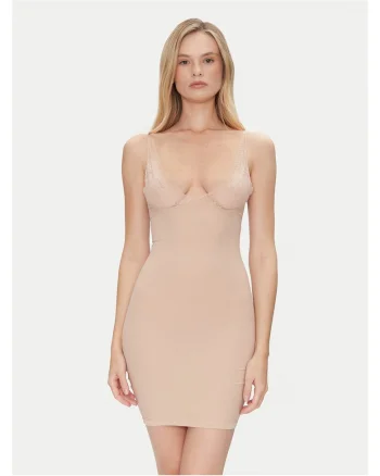 Rochie modelatoare  bej, elastica