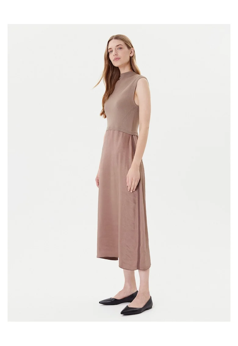 Rochie casual dama  bej, fabric moale,