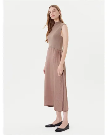 Rochie casual dama  bej, fabric moale,