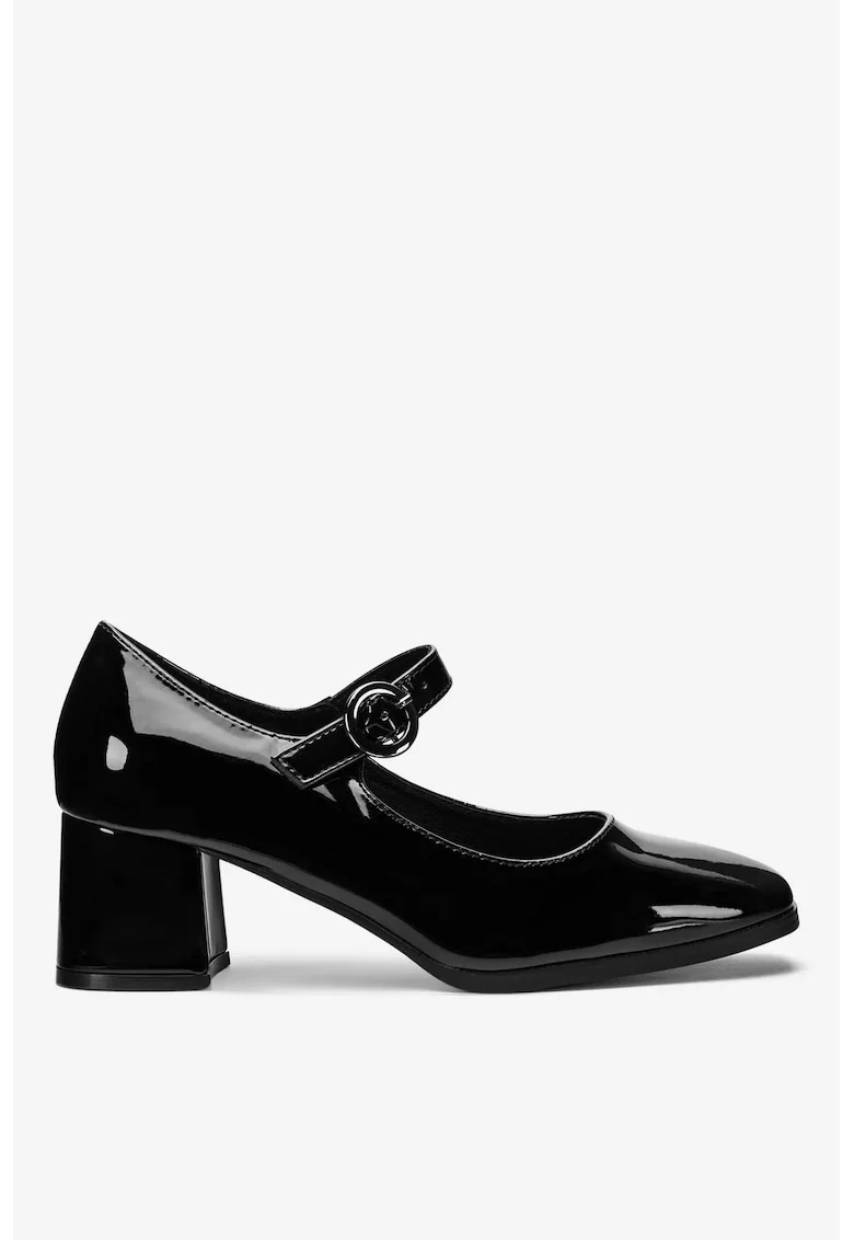 Pantofi dama  5905588740407, Sintetic, Negru, Negru