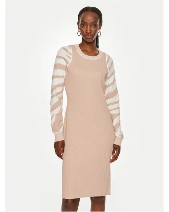 Rochie tricotata de dama  roz