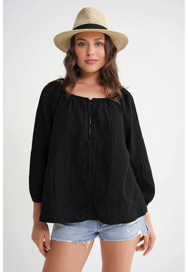 Bluza dama,  textil, negru