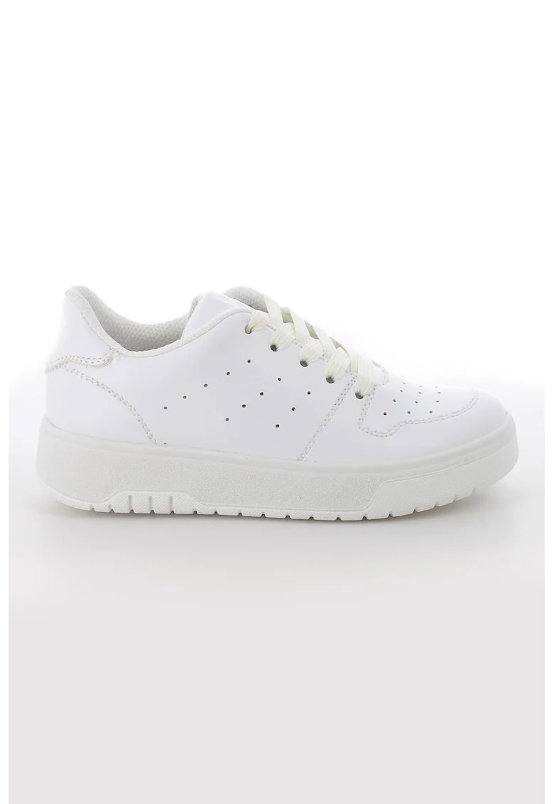 Pantofi sport din piele ecologica, Alb