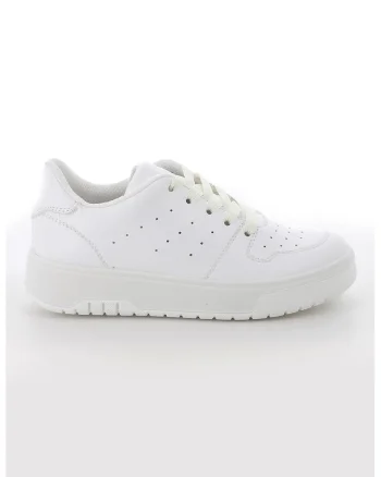Pantofi sport din piele ecologica, Alb