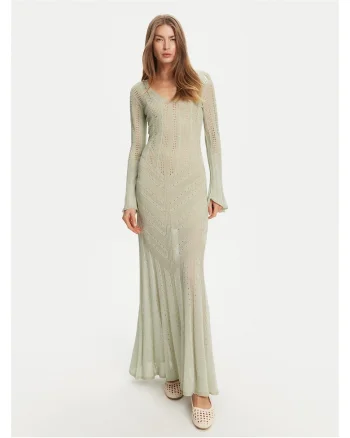 Rochie din tricot de dama  bej