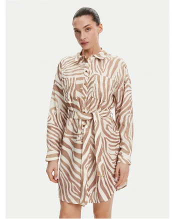 Rochie camasa de dama Marciano Guess, bej,