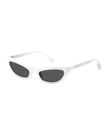 Ochelari de soare cat-eye, Alb