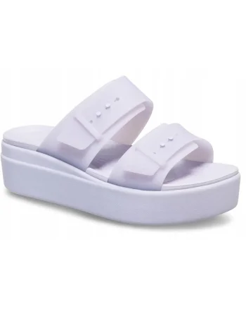 Femei, sandale cu platforma, Brooklyn Buckle Frosted Low Wedge 2dwqf10980, Purple Moon, Mov