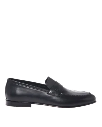 Pantofi loafer din piele, Negru