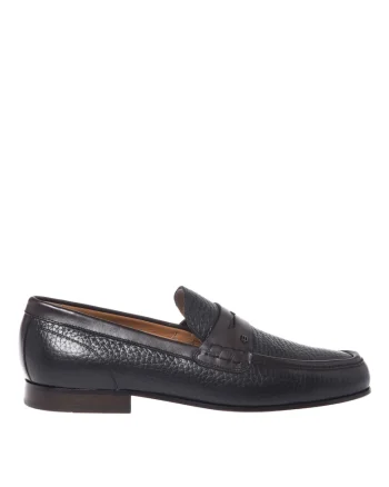 Pantofi loafer cu aspect texturat, Maro