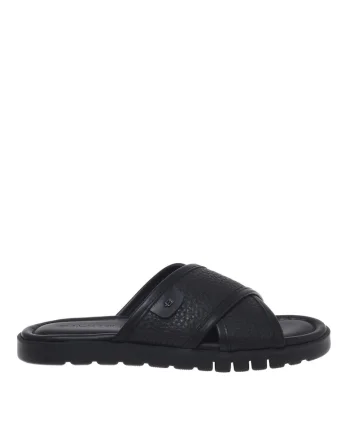 Papuci din piele, Negru