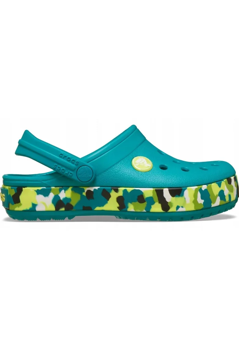 Saboti copii  Crocband Glow Confetti, Verde/Galben