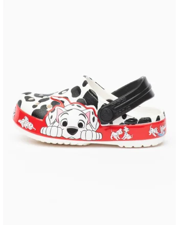 Saboti slingback cu 101 Dalmatieni Fun Lab, Rosu/Alb/Negru