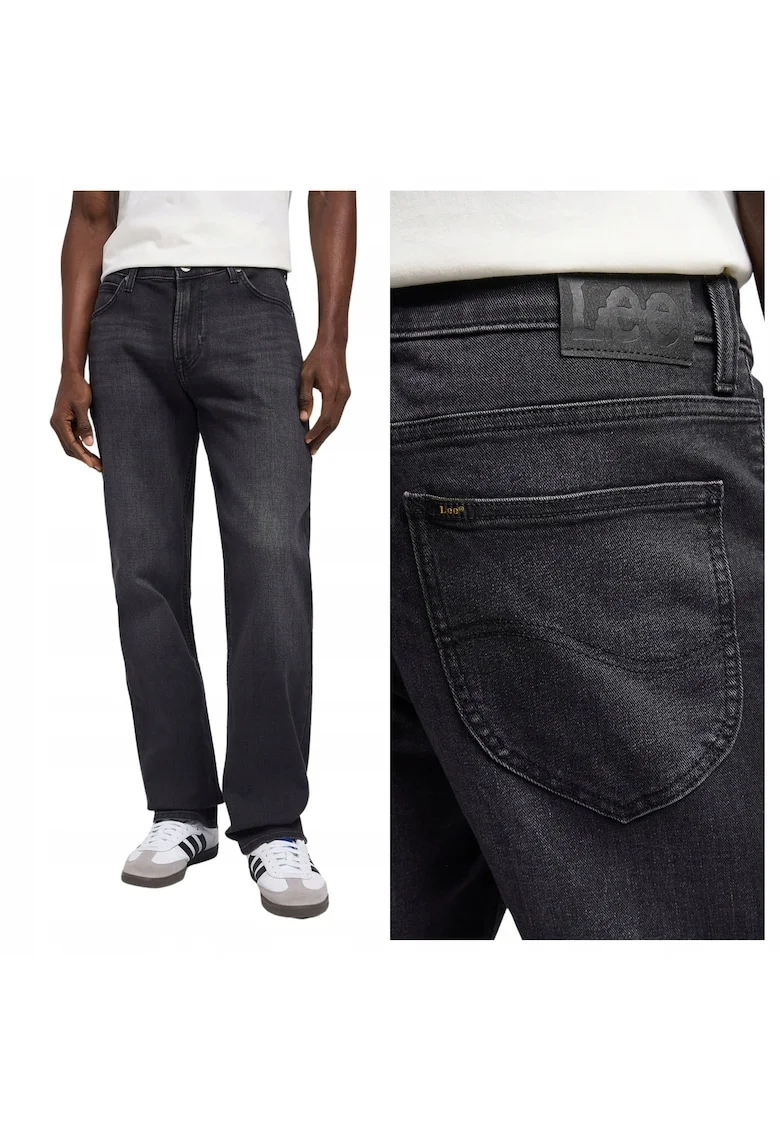 Pantaloni Barbati,  West, Marime 32/34, Croi Loose Fit, Stil Lejer, Inaltime Talie Medie, Inchidere Fermoar, W32xL34, Negru