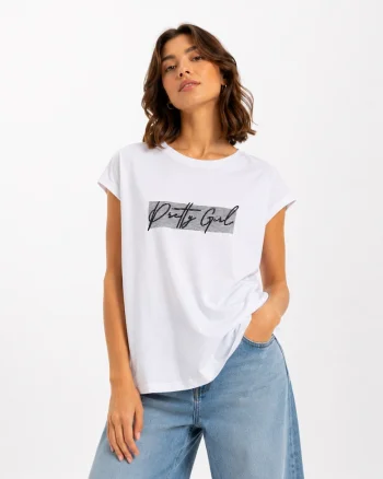 Tricou oversize dama din bumbac, cu imprimeu, pentru tinute casual