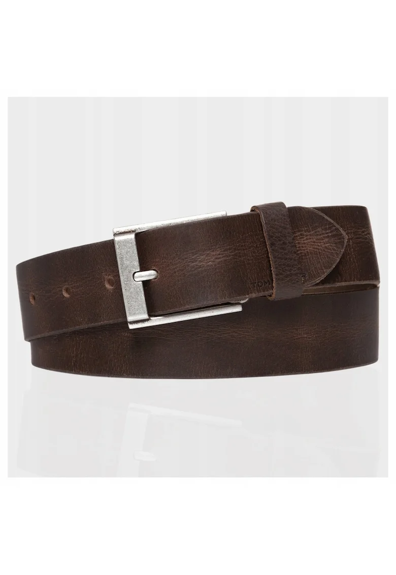 Curea Barbati,  SOPO-TT294, 95 cm, Maro, Piele Naturala, Catarama Decorativa, Design Clasic Casual, Ideal Pentru Uz Zilnic, Material Durabil Premium, Stil Casual Si Elegant