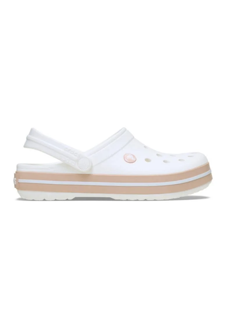 Saboti  Crocband - M8/W10 US Alb - White/Pink Caramel,