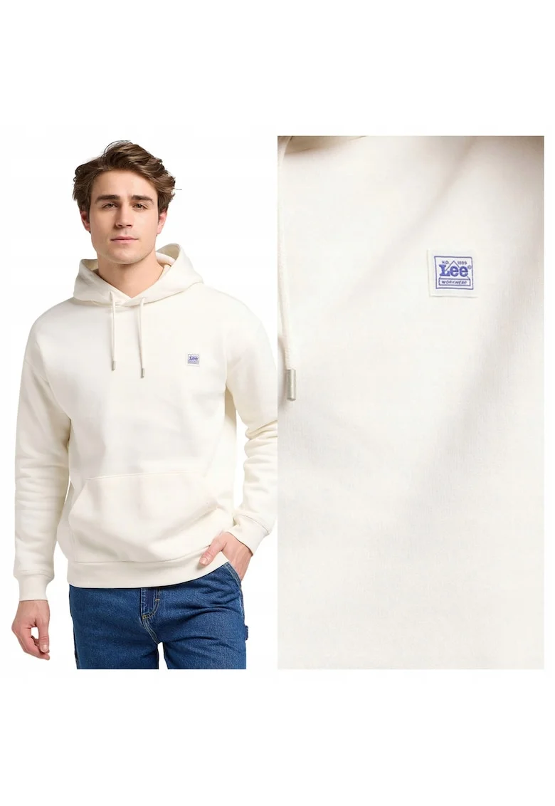 Hanorac Barbati,  Marimea Xxl, Alb, Ww Hoodie, Compozitie 80% Bumbac, 20% Poliester, Croiala Confortabila, Cu Gluga