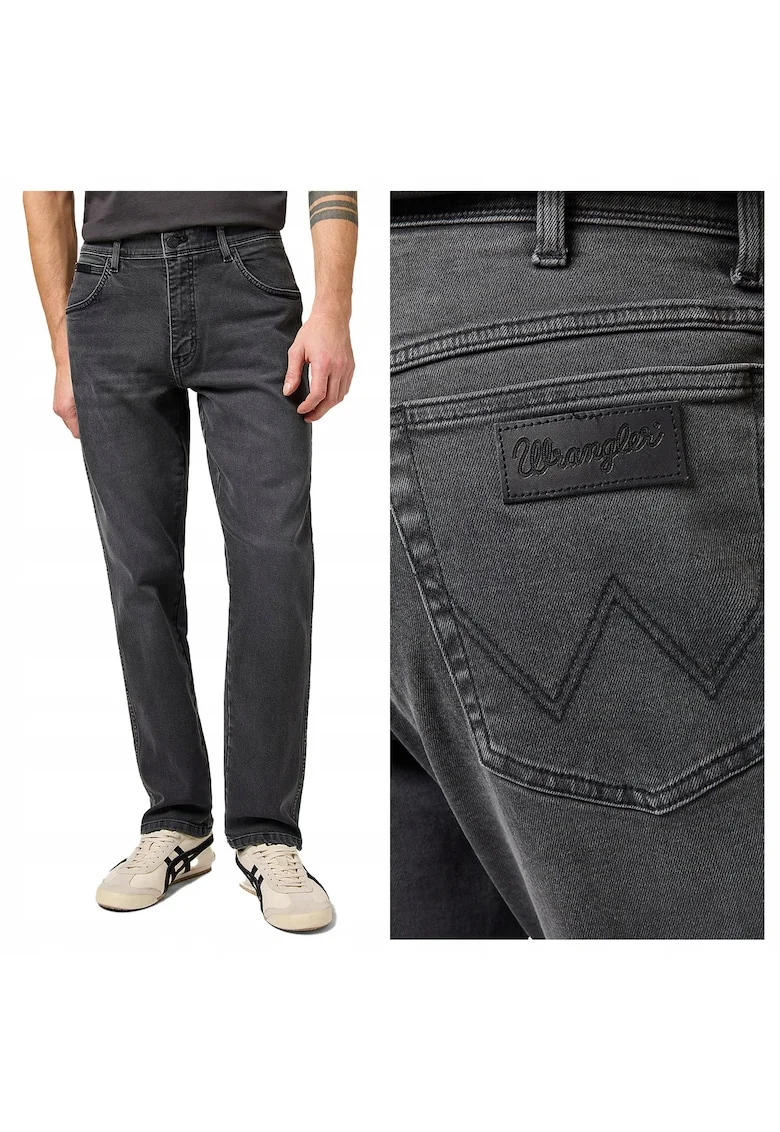 Blugi Barbati,  Texas Slim, W32-L34 USA, Negru, Bumbac, Design Clasic Casual, Ideal Pentru Uz Zilnic, Material Premium Confortabil, Aspect Denim Modern, 5 Buzunare, Fermoar