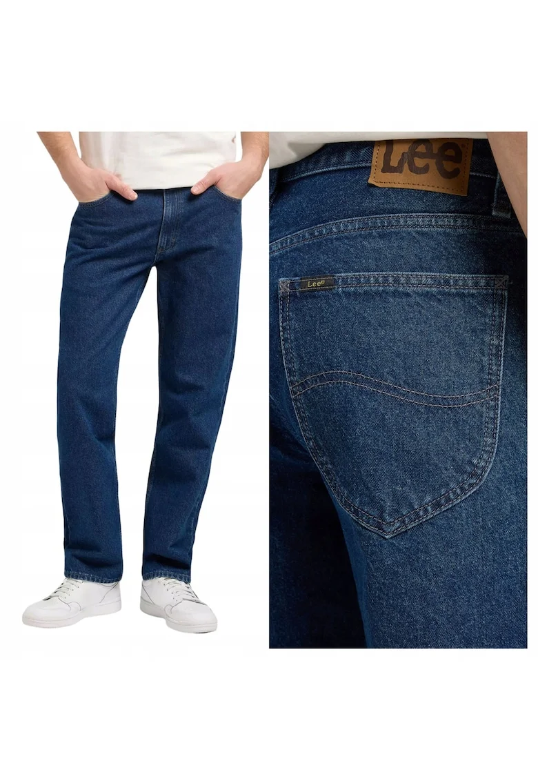 Pantaloni Barbati,  Haden, Marime 32/34, Croi Slim Fit, Stil Slim Fit, Inaltime Talie Medie, Pantaloni Conici, W32xL34, Albastru