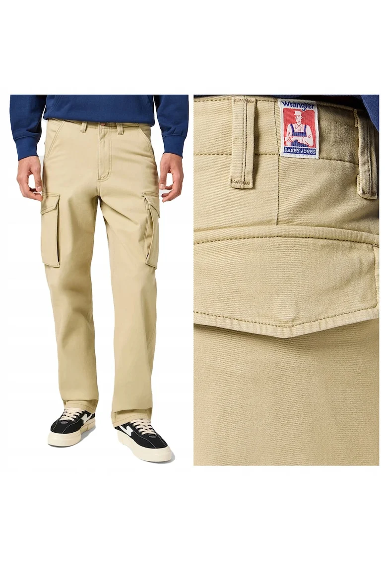 Pantaloni Barbati,  Casey Jones Cargo, W31-L32 USA, Bej, Bumbac, Design Clasic Casual, Ideal Pentru Uz Zilnic, Material Premium Confortabil, 5 Buzunare, Lungi
